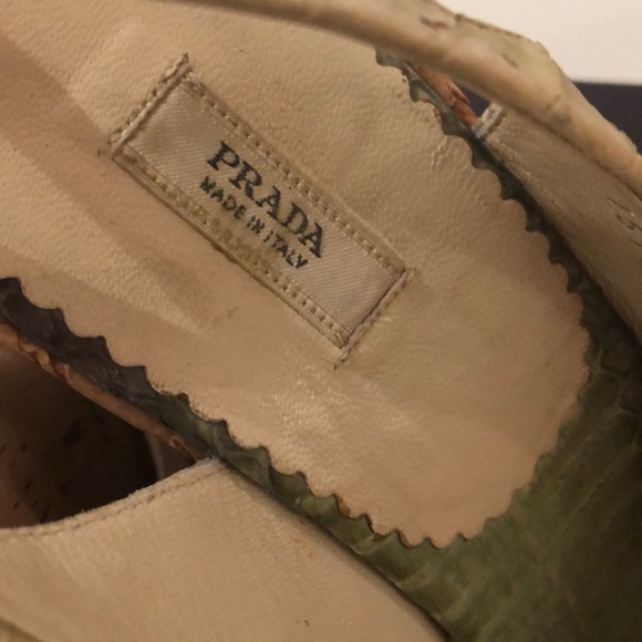 AUTHENTIC Prada snakeskin sandals - Picture 6 of 7